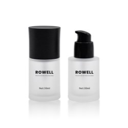 Aluminum Black Collar Glass Bottle with Pump